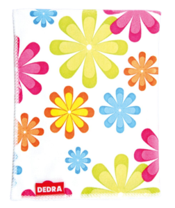 Dedra GoEco lešticí utěrka z mikrovlákna 40 × 30 cm květinový potisk 1 ks