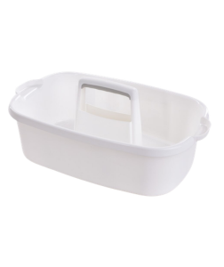 Dedra VODNESÚKLID nosič na úklidové prostředky praktický plastový organizér s madlem 42 cm bílý 1 ks