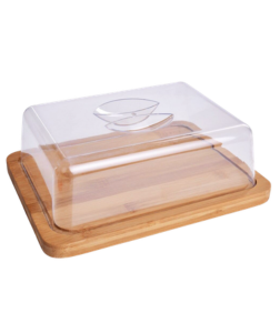 Dedra GoEco bambusové prkénko s poklopem na sýry a potraviny 24 × 18 cm 1 ks