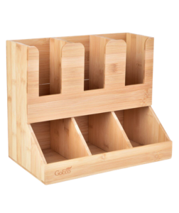 Dedra GoEco bambusový organizér do kuchyně na porcované čaje a kávové kapsle 1 ks