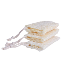 Dedra GoEco Přírodní mycí houba LUFA 100% rozložitelná & jemně peelingová 3 ks