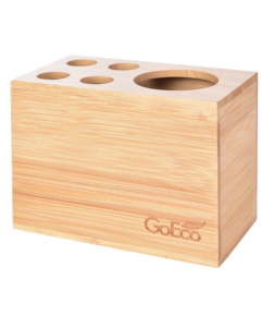 Dedra GoEco bambusový stojan na zubní kartáčky & pastu minimalistický koupelnový doplněk 1 ks