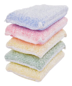 Dedra GoEco Barevné houbičky z bambusového vlákna jemné & účinné čištění 5 ks