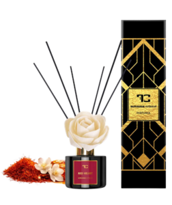 Dedra RED VELVET difuzér s FLOW květinou & tyčinkami PARFUMIA 