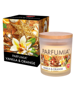 Dedra VANILLA & ORANGE sójová vonná svíčka PARFUMIA 250 ml