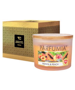 Dedra PAPAYA & PEACH sójová svíčka 2 knoty PARFUMIA 400 ml