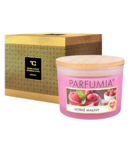 Dedra HORKÉ MALINY sójová svíčka 2 knoty PARFUMIA 400 ml