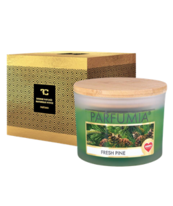 Dedra FRESH PINE sójová svíčka 2 knoty PARFUMIA 400 ml