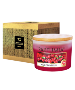 Dedra WILD CRANBERRY sójová svíčka 2 knoty PARFUMIA 400 ml