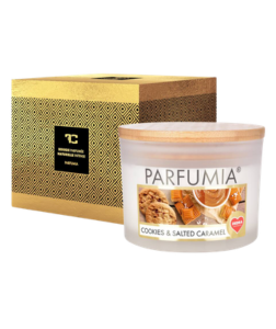 Dedra COOKIES & SALTED CARAMEL sójová svíčka 2 knoty PARFUMIA 400 ml
