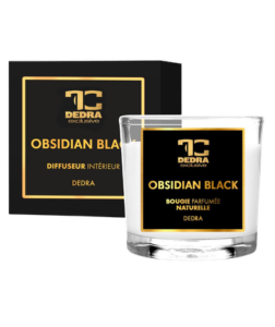 Dedra OBSIDIAN BLACK votivní sójová svíčka PARFUMIA 55 ml