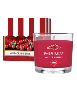 Dedra WILD CRANBERRY votivní sójová svíčka PARFUMIA 55 ml