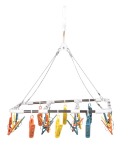 Dedra KOLÍČKOVNÍK otočný obdélníkový kolotoč s 20 barevnými kolíčky na prádlo 1 ks