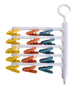 Dedra KOLÍČKOVNÍK závěsný pětiramenný kolotoč s 15 barevnými kolíčky na prádlo 1 ks