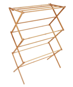 Dedra GoEco Bambusový vícepatrový skládací sušák na prádlo s 11 silnými tyčemi šířka 105 cm 1 ks