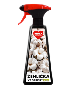 Dedra ECO žehlička ve spreji WHITE COTTON na vyrovnání skladů a záhybů na oblečení 500 ml 