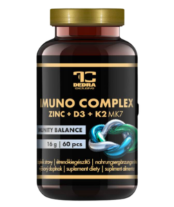 Dedra IMUNO COMPLEX vitamín D3 + K2 MK-7 + zinek podpora imunity, kostí & vitality 60 cps