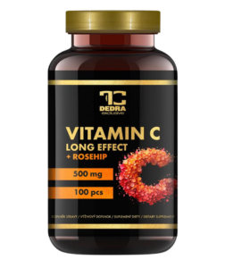 Dedra VITAMIN C 500 mg se šípkem postupné uvolňování + 25 mg šípkového extraktu 100 cps