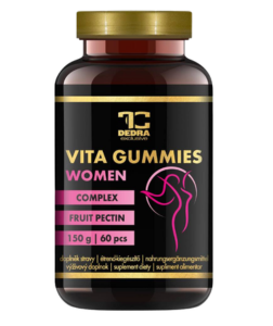 Dedra VITA GUMMIES WOMAN Multivitaminoví želé medvídci pro ženy energie, imunita, pokožka & vlasy tropická příchuť 60 ks