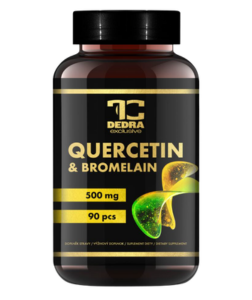 Dedra QUERCETIN + BROMELAIN 500 mg přírodní flavonoid & enzym z ananasu imunita, regenerace & vitalita 90 cps