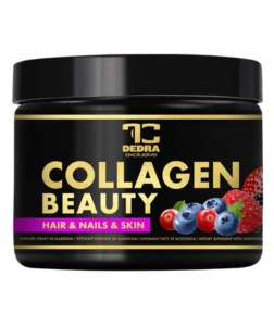 Dedra COLLAGEN BEAUTY komplexní nápoj pro pleť, vlasy a nehty s Verisol F, vitaminem C, zinkem, kyselinou hyaluronovou a kyselinou listovou lesní ovoce 200 g
