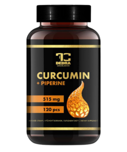 Dedra CURCUMIN + PIPERINE 515 mg silný extrakt kurkumy s piperinem klouby, imunita & trávení 120 cps