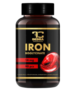 Dedra ŽELEZO BISGLYCINÁT 14 mg normální tvorba červených krvinek & snížení únavy 90 cps