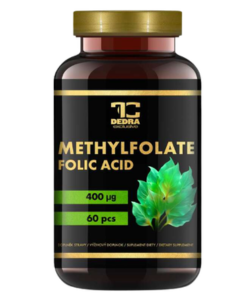 Dedra METHYLFOLATE - KYSELINA LISTOVÁ 400 μg 16,2 g pro plánování těhotenství, imunitu a krvetvorbu 60 cps