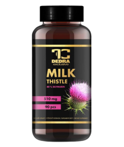 Dedra OSTROPESTŘEC EXTRAKT 510 mg 80 % silymarinu zdravá játra, trávení a detoxikace 90 cps