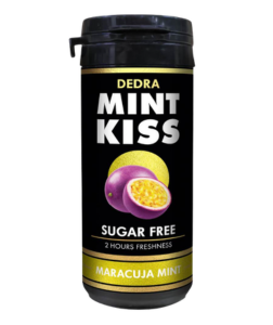 Dedra MINT KISS marakujovo-mátové osvěžující pastilky bez cukru maracuja mint 28 g