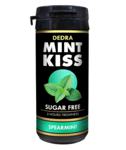 Dedra MINT KISS jemně mátové osvěžující pastilky bez cukru spearmint 28 g