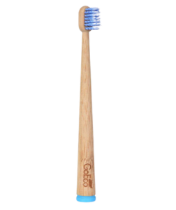 Dedra GoEco BAMBOO dětský zubní kartáček z bambusu extra měkké štětinky 1 ks