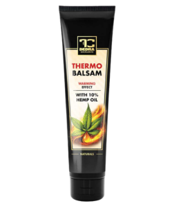 Dedra THERMOBALSAM hřejivý konopný balzám pro masáž a péči o pokožku v oblasti bolavých svalů a šlach 120 ml