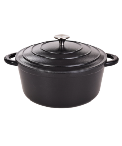 Dedra MASSIVE litinový kulatý hrnec se samopodlévací poklicí CASSEROLE 4,5 L