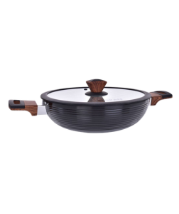 Dedra BIOPAN nepřilnavá pánev WOK s poklicí Ø 28 cm 3,6 L 1 ks