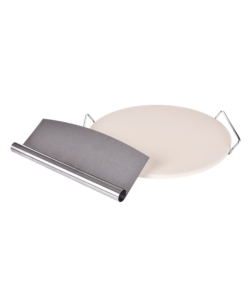 Dedra PIZZA SET 2v1 pečicí kordieritový kámen 34 cm + pizza nůž 30 cm vhodné i na chléb 1 ks
