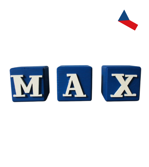 JH WoodArt Dřevěné kostky s písmeny – dekorativní doplněk 6 x 6 cm 1 Písmeno