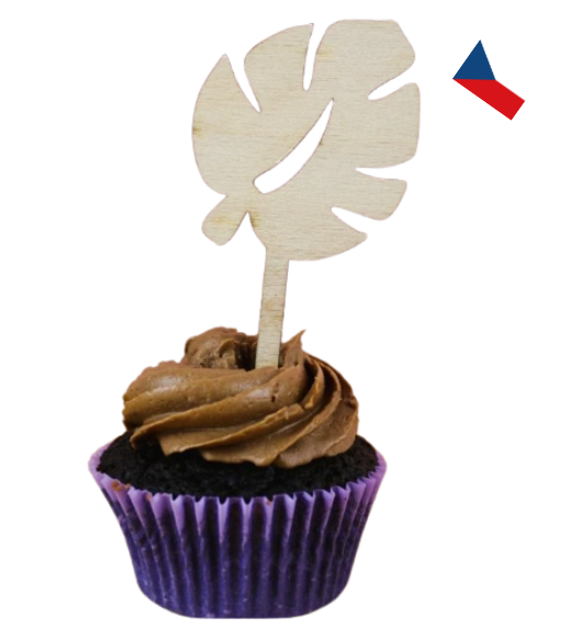 JH WoodArt Dřevěné Safari zápichy do cupcakes 1 ks