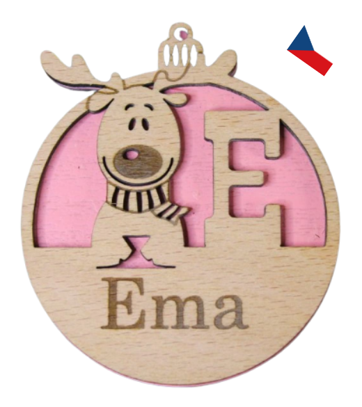 JH WoodArt Vánoční ozdoba na míru 1 ks