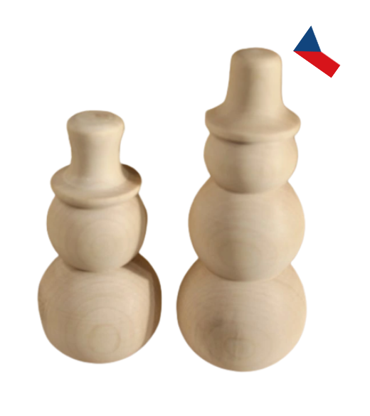 JH WoodArt Dřevěný dekorativní sněhulák 