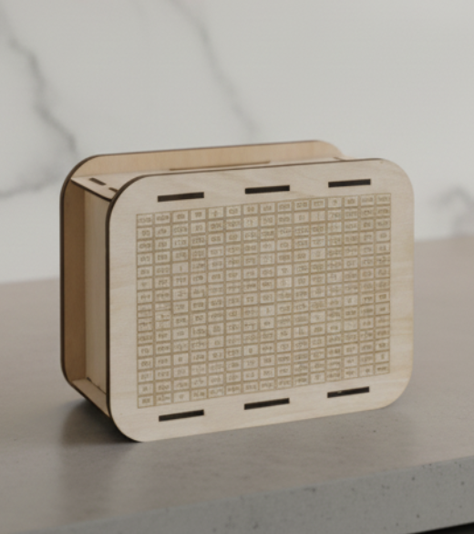 JH WoodArt Dřevěná pokladnička - Spořící výzva 20 000,-Kč