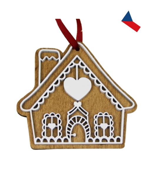 JH WoodArt Dřevěné vánoční perníčky – stylové dekorace na váš stromeček 8 ks