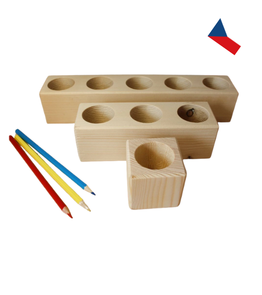 JH WoodArt Dřevěný stojánek na tužky velký 1 ks