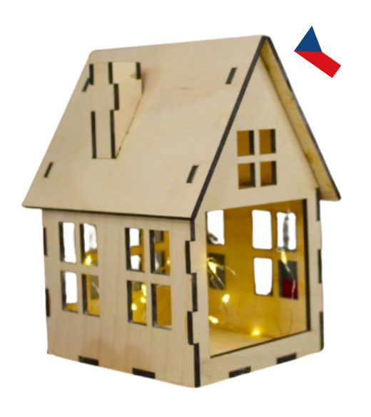 JH WoodArt Dřevěný domeček - Lucerna 1 ks