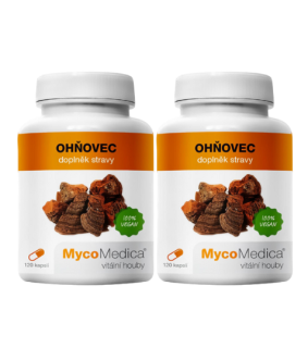 MycoMedica Ohňovec 2x 120 cps.